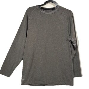 Starter Men's Long Sleeve Tee Shirt Gray Heather XL